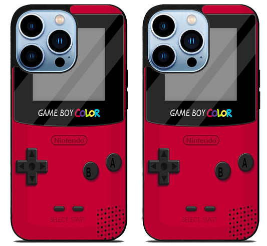 Game Boy Color Red iPhone 15 Pro | iPhone 15 Pro Max Case