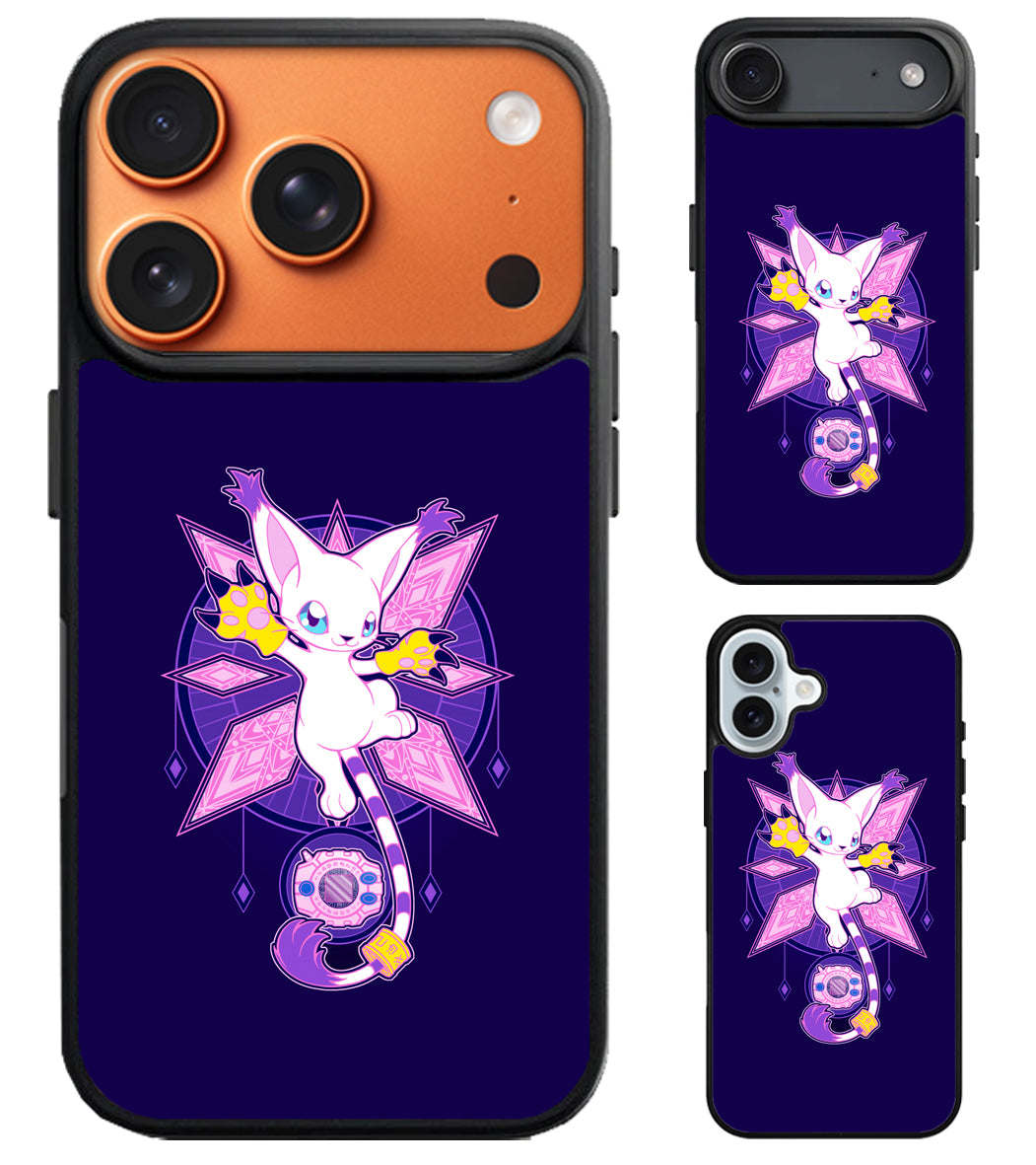 Gatomon Digimon Cute iPhone Air | iPhone 17 | 17 Pro | 17 Pro Max Case