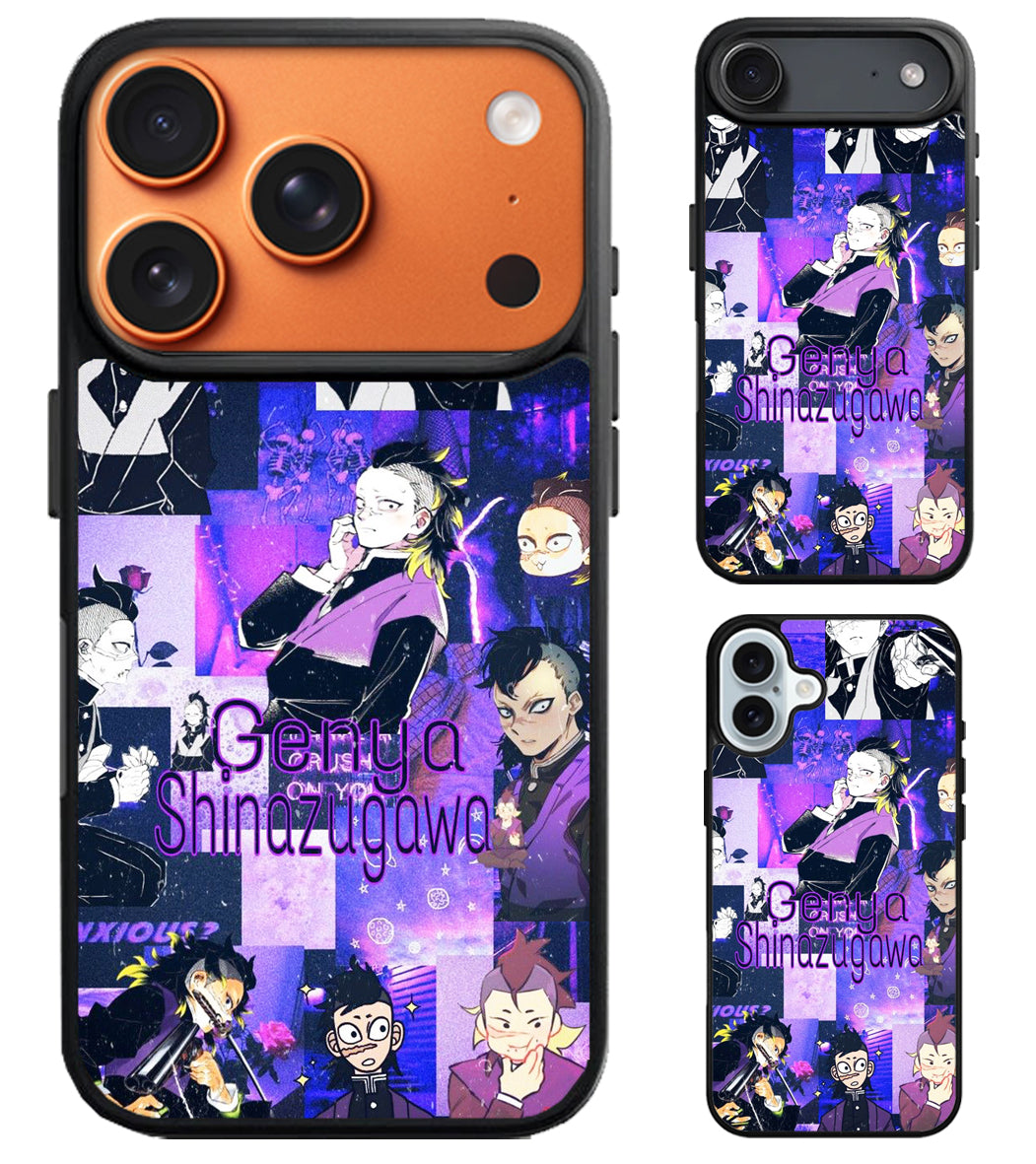 Genya Shinazugawa DemonSlayer Collage iPhone Air | iPhone 17 | 17 Pro | 17 Pro Max Case