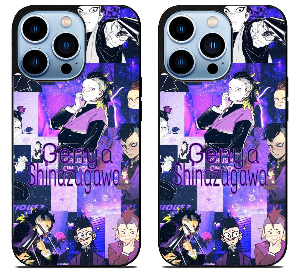 Genya Shinazugawa Demon Slayer Collage iPhone 15 Pro | iPhone 15 Pro Max Case