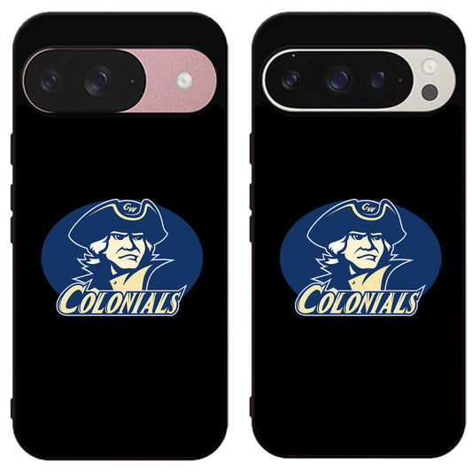 George Washington Colonials Black Google Pixel 9 | 9 Pro | 9 Pro XL Case