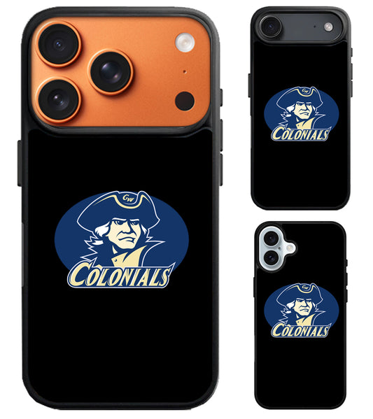 George Washington Colonials Black iPhone Air | iPhone 17 | 17 Pro | 17 Pro Max Case
