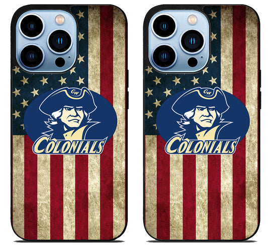 George Washington Colonials Flag iPhone 15 Pro | iPhone 15 Pro Max Case
