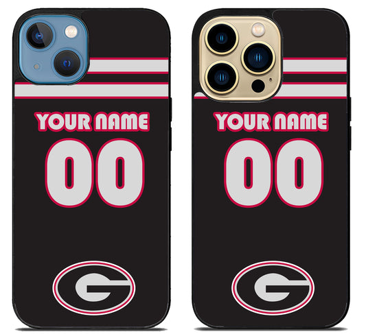 Custom Personalized Georgia Bulldogs iPhone 14 | 14 Plus | 14 Pro | 14 Pro Max Case