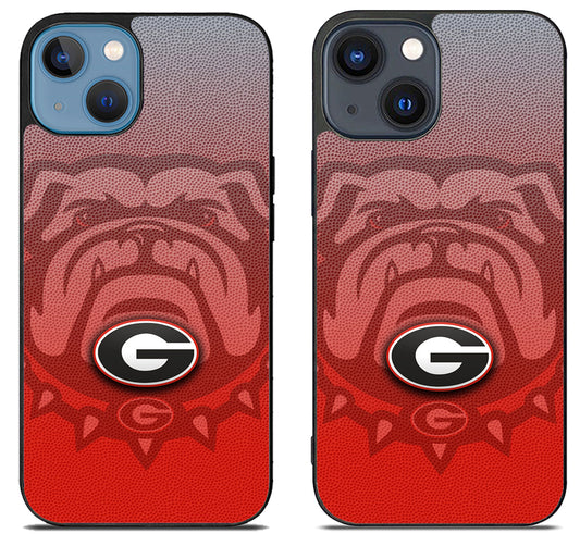 Georgia Bulldogs Background iPhone 15 | iPhone 15 Plus Case