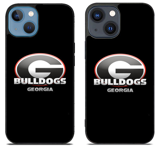 Georgia Bulldogs Logo Black iPhone 15 | iPhone 15 Plus Case