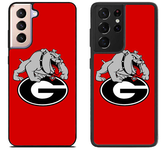 Georgia Bulldogs Red Logo Samsung Galaxy S21 | S21 FE | S21+ | S21 Ultra Case