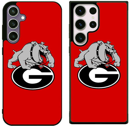 Georgia Bulldogs Red Logo Samsung Galaxy S25 | S25 Edge | S25 FE | S25 Plus | S25 Ultra Case