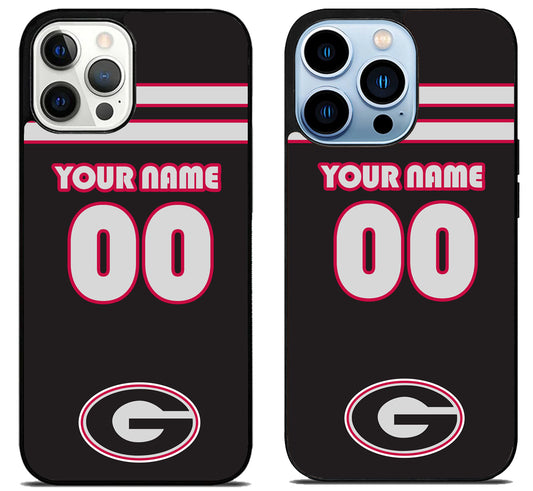 Custom Personalized Georgia Bulldogs iPhone 15 Pro | iPhone 15 Pro Max Case