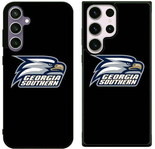 Georgia Southern Eagles Black Samsung Galaxy S25 | S25 Edge | S25 FE | S25 Plus | S25 Ultra Case