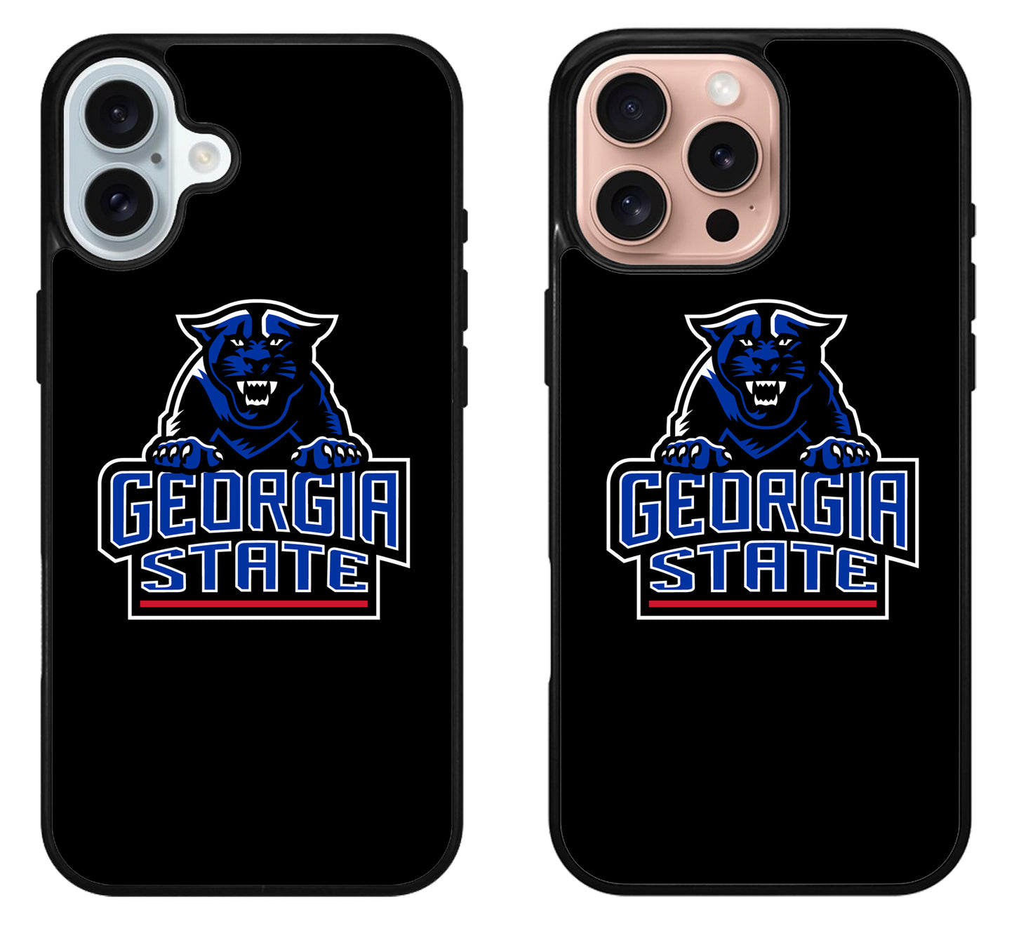 Georgia State Panthers Black iPhone 16 | 16 Plus | 16 Pro | 16 Pro Max Case