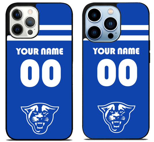 Custom Personalized Georgia State Panthers iPhone 15 Pro | iPhone 15 Pro Max Case