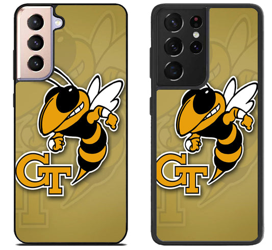 Georgia Tech Yellow Jackets Background Samsung Galaxy S21 | S21 FE | S21+ | S21 Ultra Case