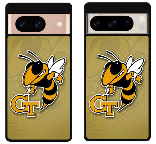 Georgia Tech Yellow Jackets Background Google Pixel 8 | 8 Pro Case