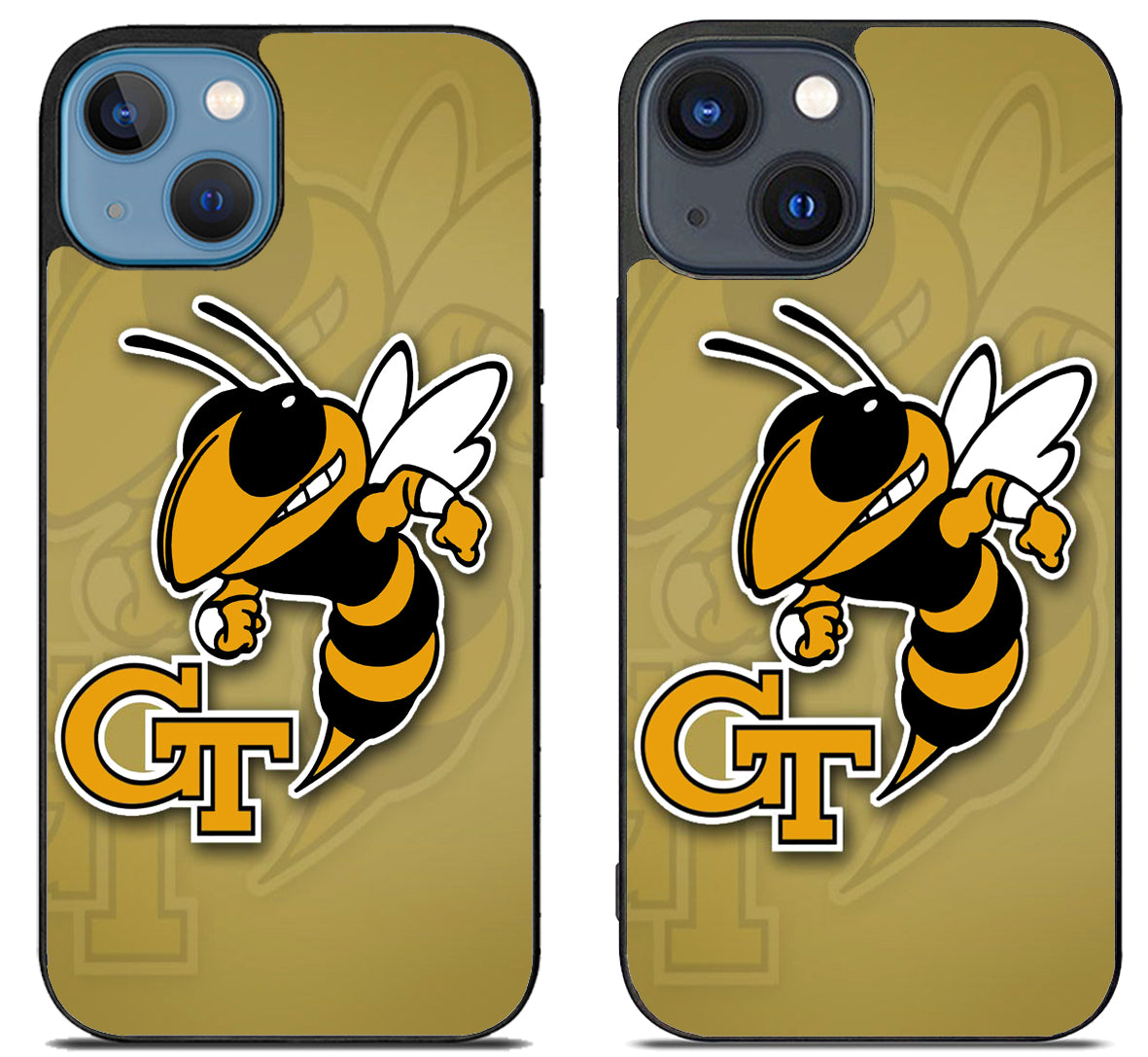 Georgia Tech Yellow Jackets Background iPhone 15 | iPhone 15 Plus Case