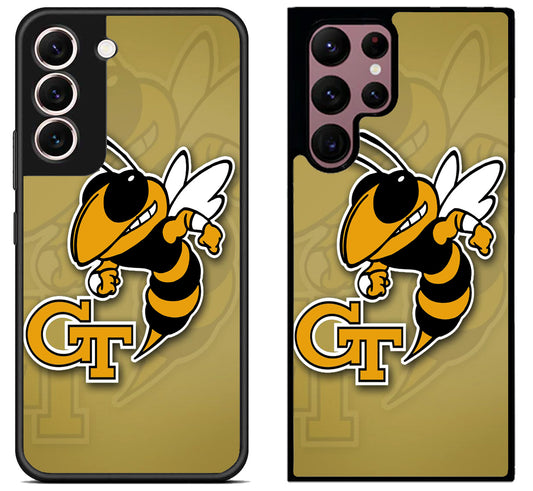 Georgia Tech Yellow Jackets Background Samsung Galaxy S22 | S22+ | S22 Ultra Case