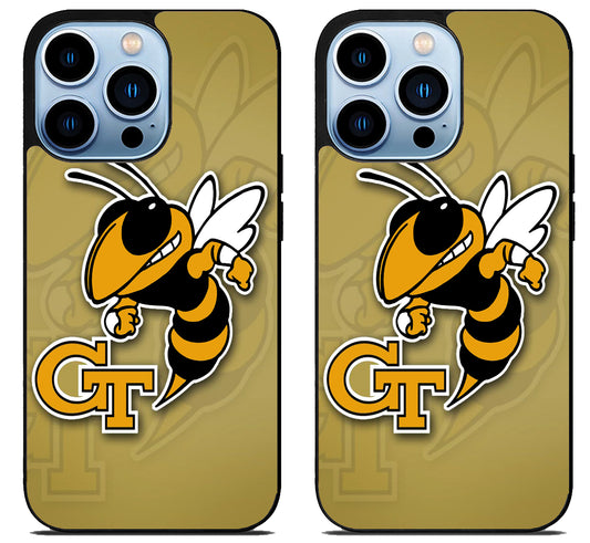 Georgia Tech Yellow Jackets Background iPhone 15 Pro | iPhone 15 Pro Max Case
