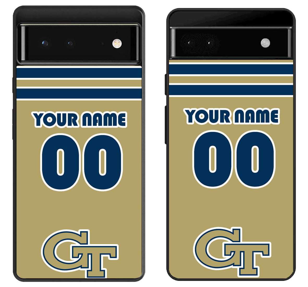 Custom Personalized Georgia Tech Yellow Jackets Google Pixel 6 | 6A | 6 Pro Case