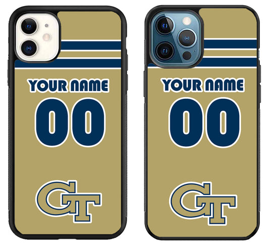 Custom Personalized Georgia Tech Yellow Jackets iPhone 11 | 11 Pro | 11 Pro Max Case