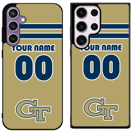 Custom Personalized Georgia Tech Yellow Jackets Samsung Galaxy S24 | S24+ | S24 Ultra Case