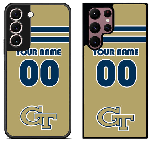 Custom Personalized Georgia Tech Yellow Jackets Samsung Galaxy S22 | S22+ | S22 Ultra Case