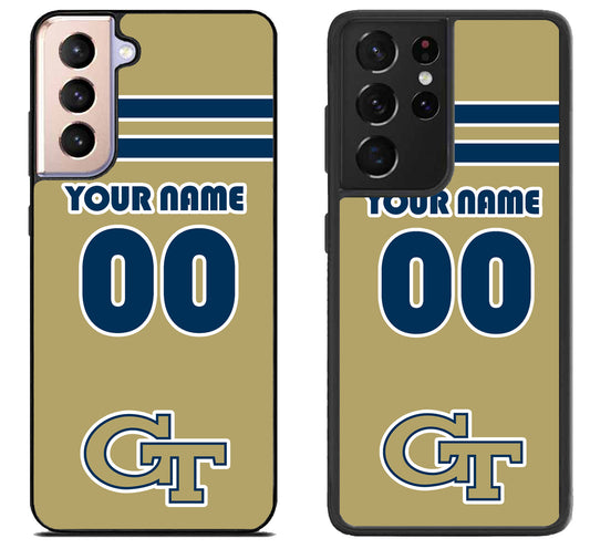 Custom Personalized Georgia Tech Yellow Jackets Samsung Galaxy S21 | S21 FE | S21+ | S21 Ultra Case