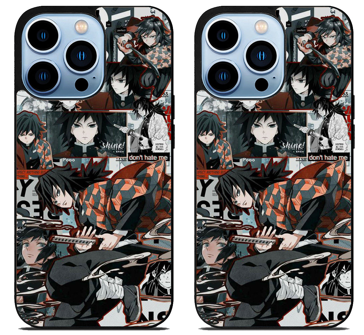 Giyu Tomioka Demon Slayer Collage iPhone 15 Pro | iPhone 15 Pro Max Case