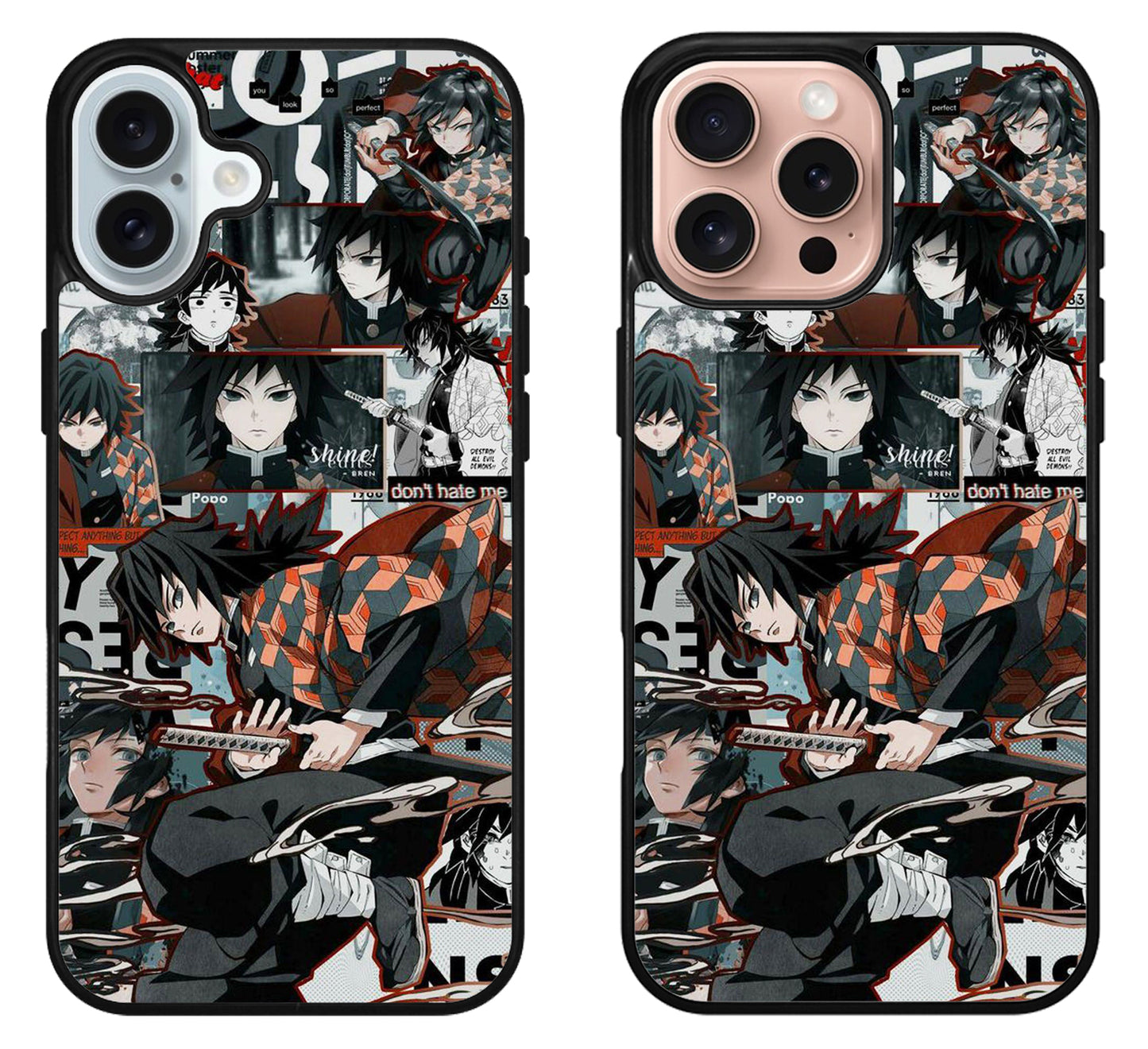 Giyu Tomioka Demon Slayer Collage iPhone 16 | 16 Plus | 16 Pro | 16 Pro Max Case