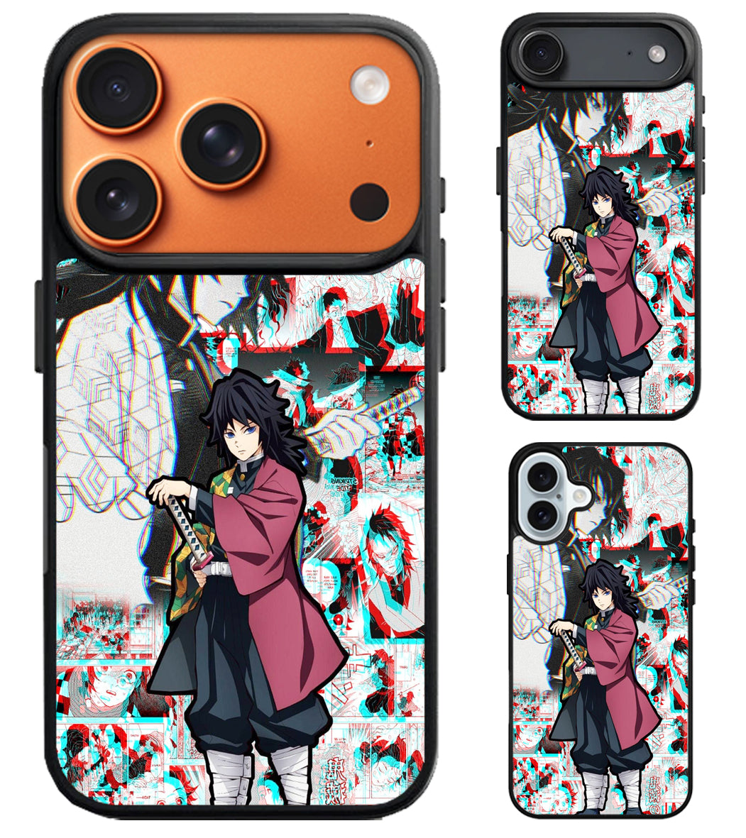 Giyu Tomioka Demon Slayer Comics iPhone Air | iPhone 17 | 17 Pro | 17 Pro Max Case