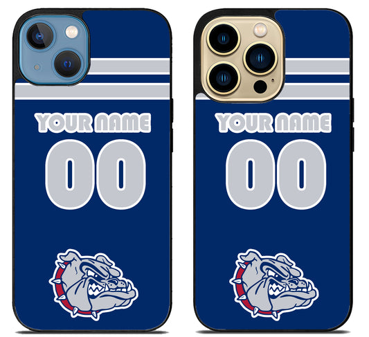 Custom Personalized Gonzaga Bulldogs iPhone 14 | 14 Plus | 14 Pro | 14 Pro Max Case