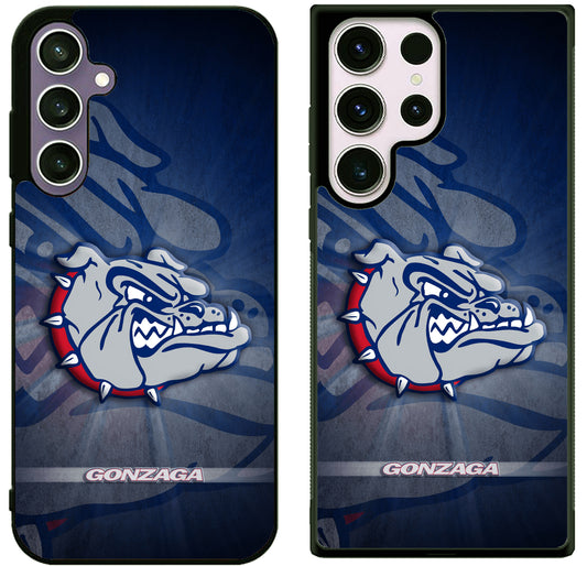 Gonzaga Bulldogs Background Samsung Galaxy S25 | S25 Edge | S25 FE | S25 Plus | S25 Ultra Case