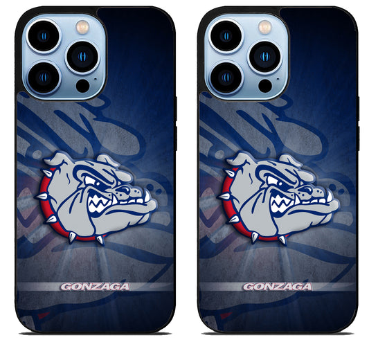 Gonzaga Bulldogs Background iPhone 15 Pro | iPhone 15 Pro Max Case