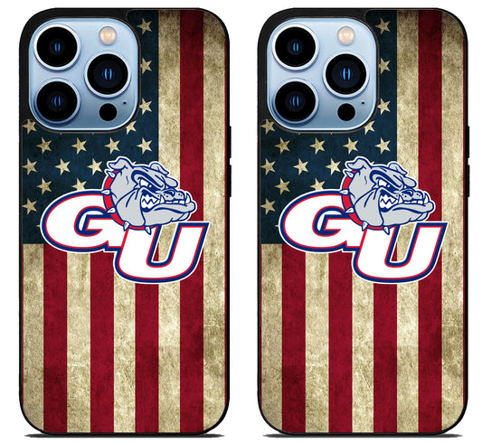 Gonzaga Bulldogs University Flag iPhone 15 Pro | iPhone 15 Pro Max Case