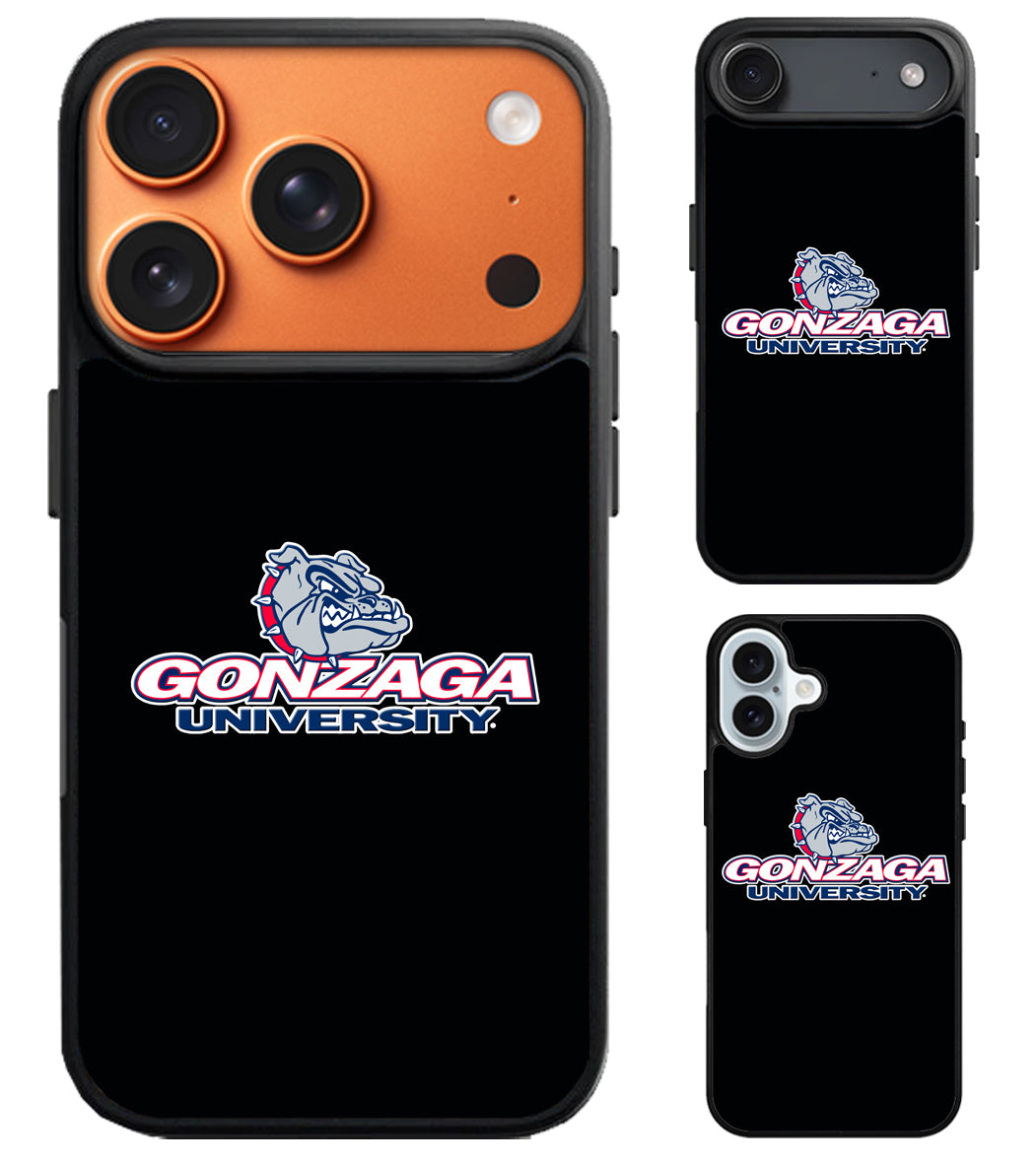 Gonzaga University Bulldogs Black iPhone Air | iPhone 17 | 17 Pro | 17 Pro Max Case