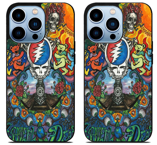 Grateful Dead Bear Cover iPhone 15 Pro | iPhone 15 Pro Max Case