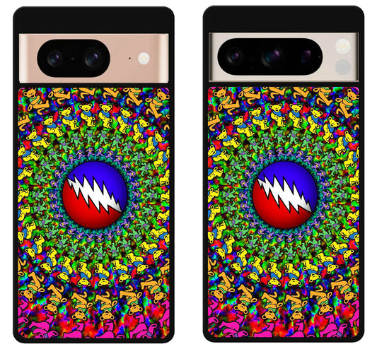 Grateful Dead Bear Fire Collage Google Pixel 8 | 8 Pro Case