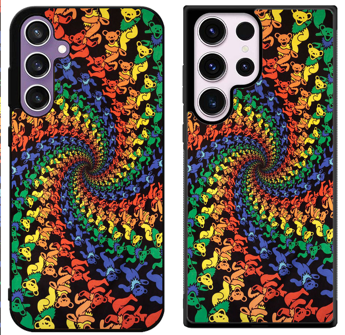 Grateful dead Bear Tye Dye Rainbow Samsung Galaxy S24 | S24+ | S24 Ultra Case