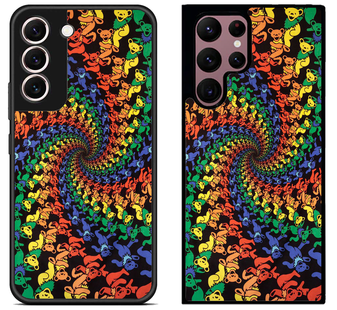 Grateful dead Bear Tye Dye Rainbow Samsung Galaxy S22 | S22+ | S22 Ultra Case