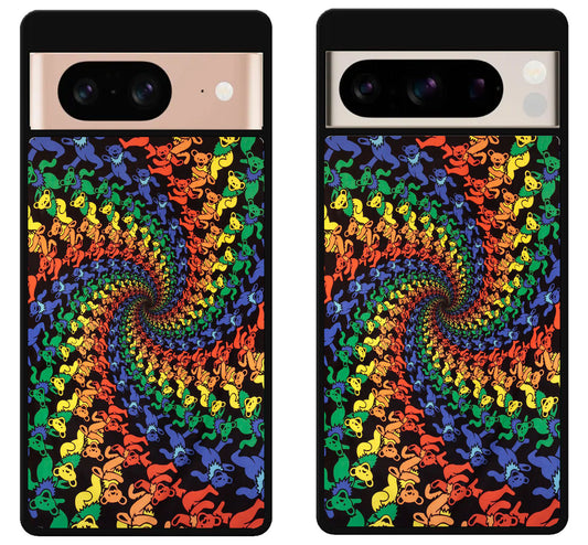 Grateful dead Bear Tye Dye Rainbow Google Pixel 8 | 8 Pro Case