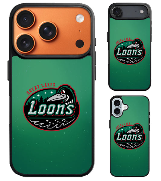 Great Lakes Loons Logo iPhone Air | iPhone 17 | 17 Pro | 17 Pro Max Case
