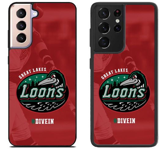 Great Lakes Loons Wallpaper Samsung Galaxy S21 | S21 FE | S21+ | S21 Ultra Case