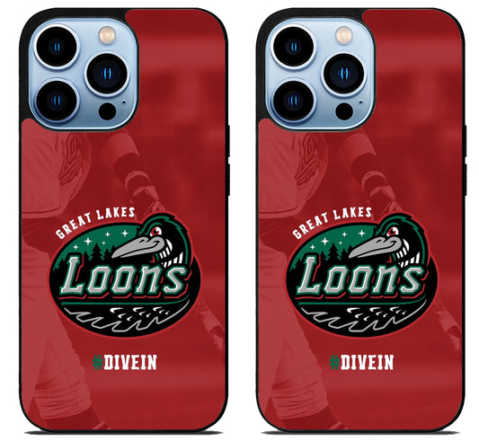 Great Lakes Loons Wallpaper iPhone 15 Pro | iPhone 15 Pro Max Case