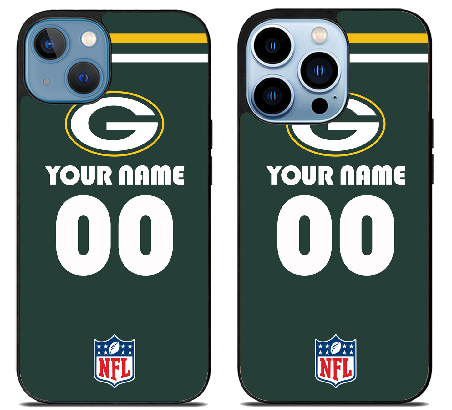 Custom Personalized Green Bay Packers NFL iPhone 13 | 13 Mini | 13 Pro | 13 Pro Max Case