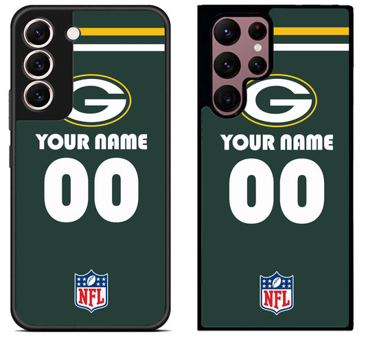 Custom Personalized Green Bay Packers NFL Samsung Galaxy S22 | S22+ | S22 Ultra Case