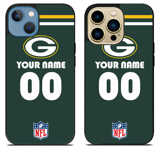 Custom Personalized Green Bay Packers NFL iPhone 14 | 14 Plus | 14 Pro | 14 Pro Max Case