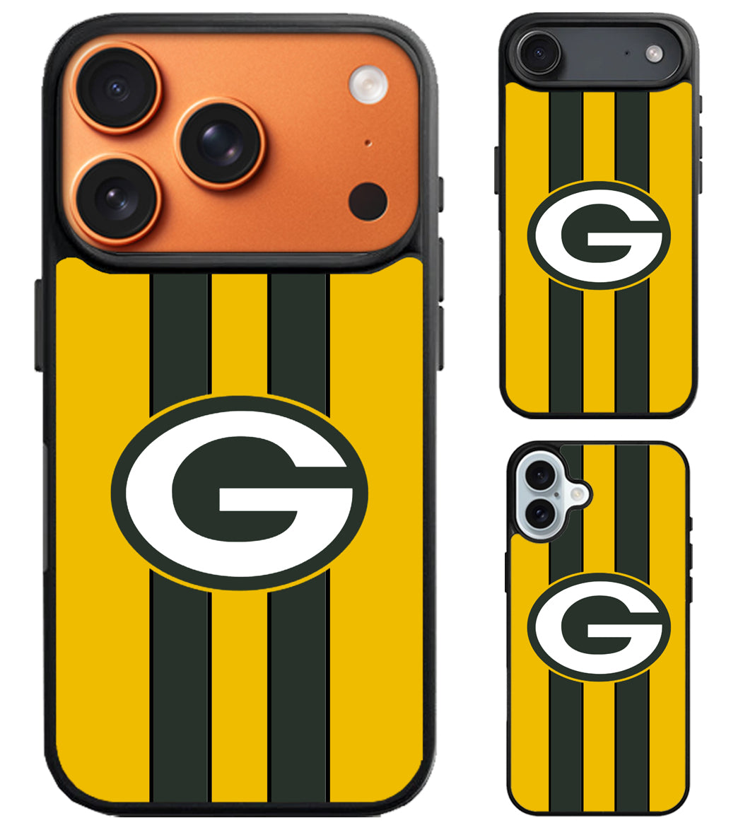 Green Bay packers Stripe iPhone Air | iPhone 17 | 17 Pro | 17 Pro Max Case