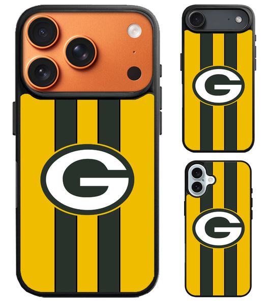 Green Bay packers Stripe iPhone Air | iPhone 17 | 17 Pro | 17 Pro Max Case