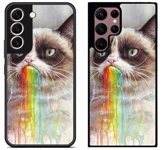 Grumpy Cat Rainbow Samsung Galaxy S22 | S22+ | S22 Ultra Case