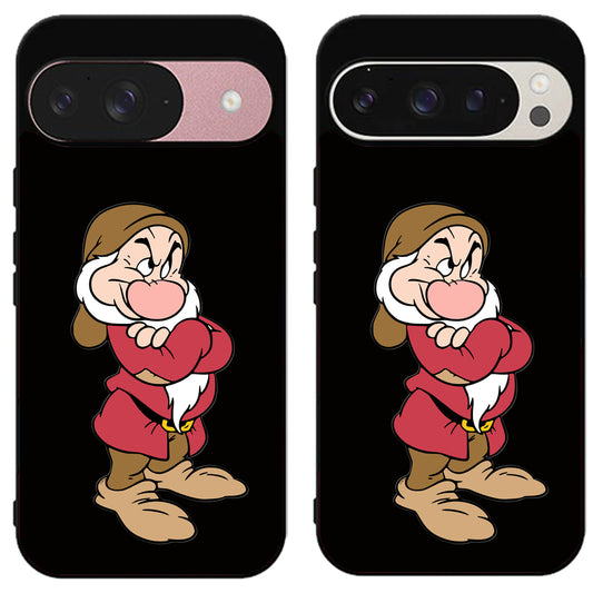 Grumpy Snow White Black Google Pixel 9 | 9 Pro | 9 Pro XL Case