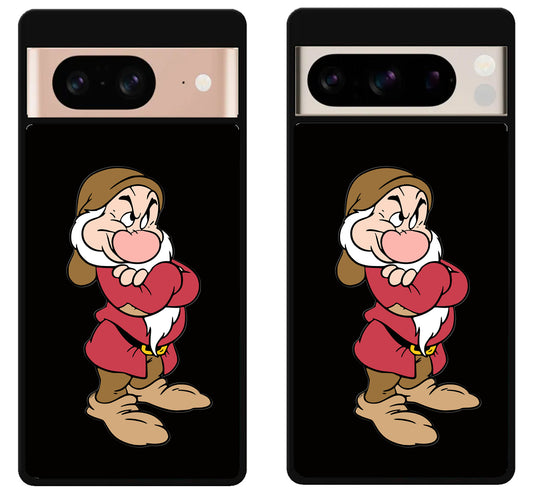 Grumpy Snow White Black Google Pixel 8 | 8 Pro Case